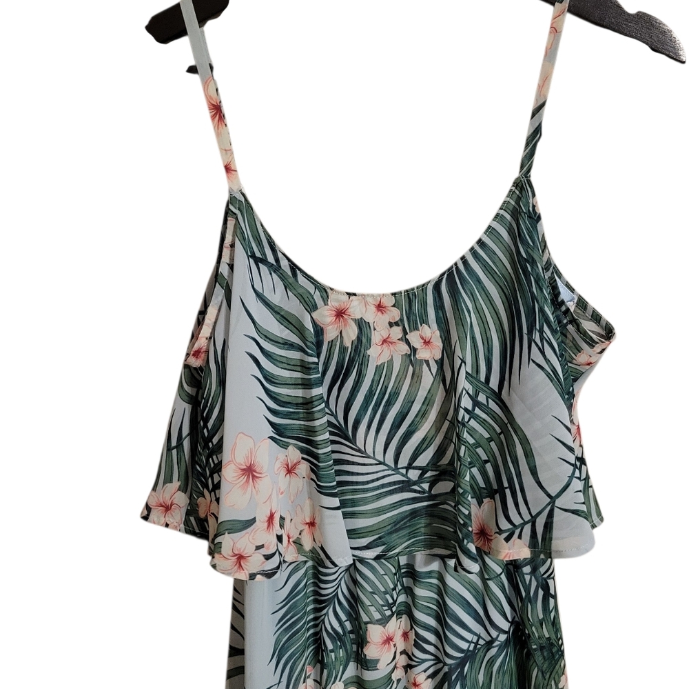 Show Me Your Mumu Caitlin Ruffle Maxi Dress In Hanalei Dream - Picture 4 of 8